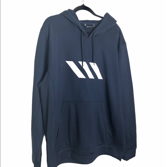 NWT Adidas Men’s Sport French Terry Fleece Hoodie - Picture 4 of 8